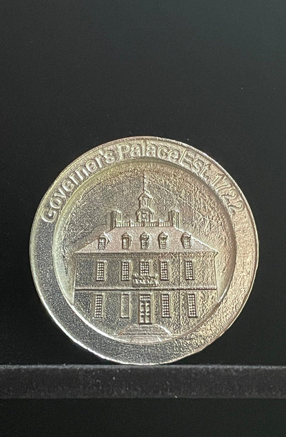 Large Coin Of The Governer's Palace - Handmade in Williamsburg Virginia